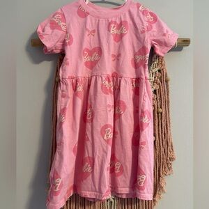 H&M Pink Barbie Print Casual Dress